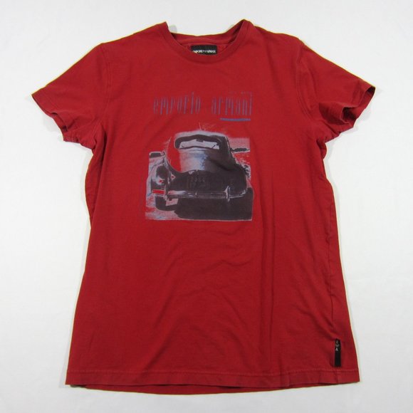 Emporio Armani Tops - Emporio Armani Women's Red Car Vintage tee Top T-shirt L